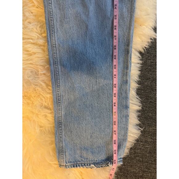 Agolde Criss Cross Jeans High-Rise Light Wash Size 24 Asymmetric Button-Front - Picture 12 of 12